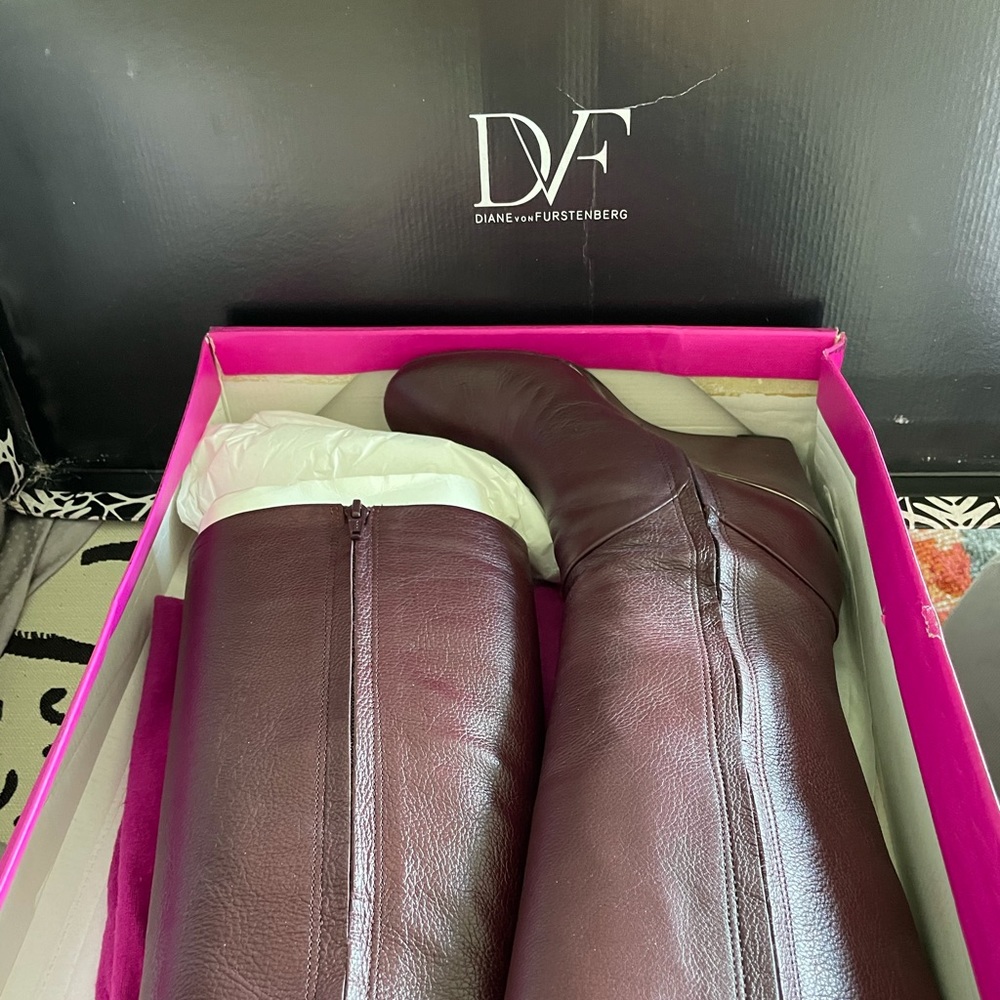 Diane von Furstenberg wedge boots